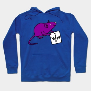 Purple Rat says he Voted Hoodie